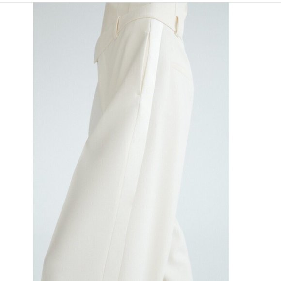 Zara Cream Tuxedo Pants - Picture 3 of 6